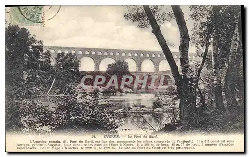 Cartes postales Nimes Le Pont du Gard