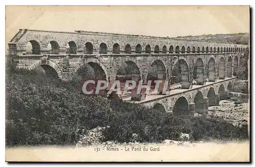 Cartes postales Nimes Le Pont du Gard