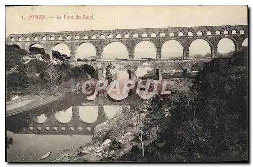 Cartes postales Nimes Le Pont du Gard