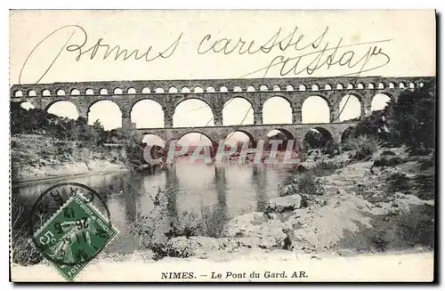 Cartes postales Nimes Le Pont du Gard