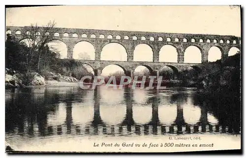 Cartes postales Le Pont du Gard vu de face