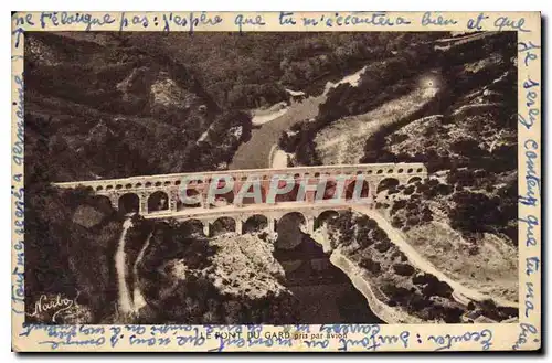 Ansichtskarte AK Le Pont du Gard pris par avion