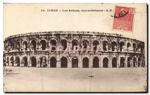 Cartes postales Nimes Les Arenes vue exteriere