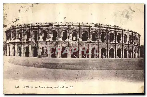 Ansichtskarte AK Nimes Les Arenes cote sud