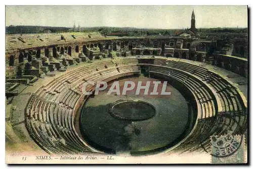 Cartes postales Nimes Interieur des Arenes