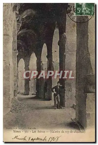 Cartes postales Nimes Les Arenes Galeries du rez du chaussee