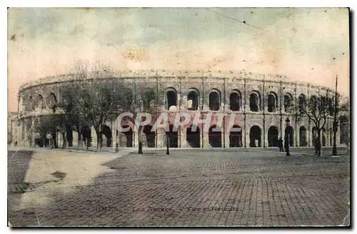 Ansichtskarte AK Nimes Les Arenes Vue exterieure