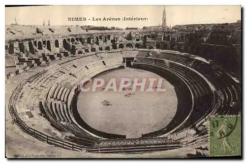 Cartes postales Nimes Les Arenes Interieur