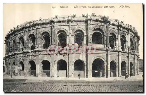 Ansichtskarte AK Nimes Les Arenes vue exterieure cote ouest