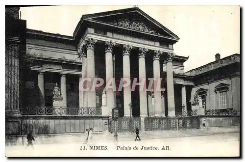 Ansichtskarte AK Nimes Palais de Justice