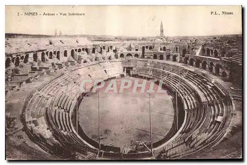 Cartes postales Nimes Arenes Vue Interieure