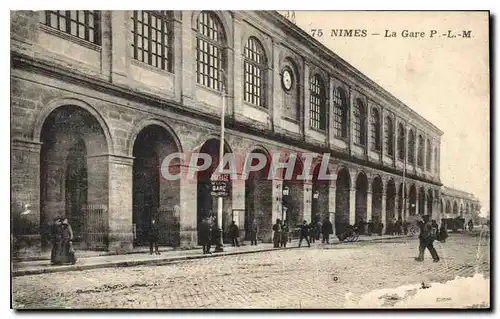 Ansichtskarte AK Nimes La Gare PLM