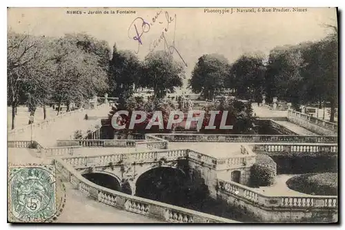 Cartes postales Nimes Jardin de la Fontaine