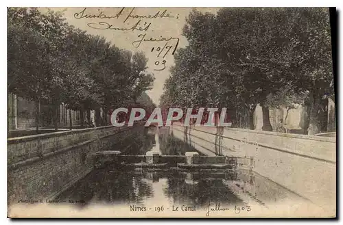 Ansichtskarte AK Nimes Le Canal