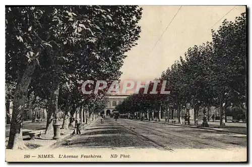 Ansichtskarte AK Nimes L'Avenue Feucheres