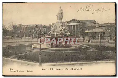 Cartes postales Nimes L'Esplanade Vue d'Ensemble