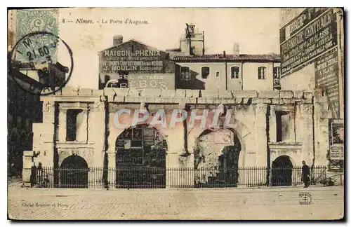 Cartes postales Nimes La Porte d'Auguste