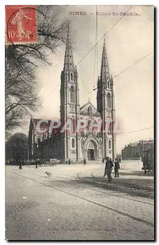 Ansichtskarte AK Nimes Eglise St Baudile