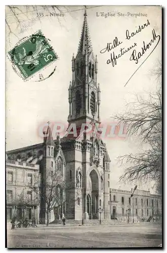 Ansichtskarte AK Nimes L'Eglise Ste Perpetue