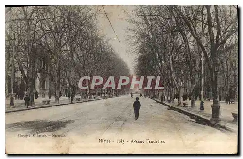 Ansichtskarte AK Nimes Avenue Feucheres