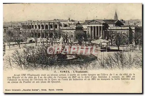 Cartes postales Nimes L'Esplanade