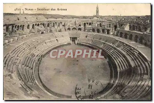 Cartes postales Nimes Interieur des Arenes