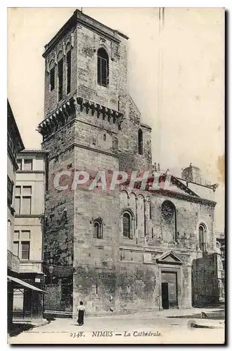 Cartes postales Nimes La Cathedrale