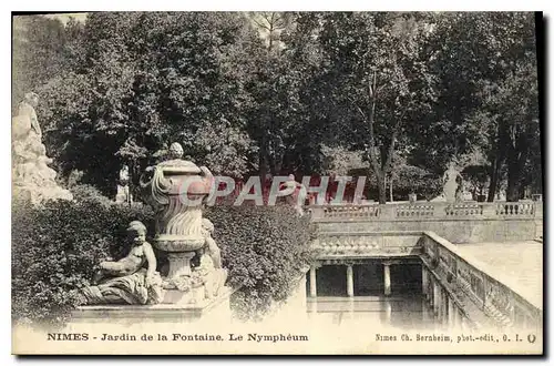 Ansichtskarte AK Nimes Jardin de la Fontaine Le Nympheum