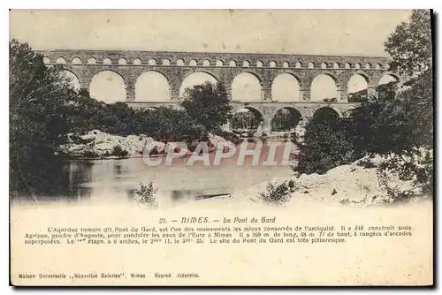 Cartes postales Nimes Le Pont du Gard