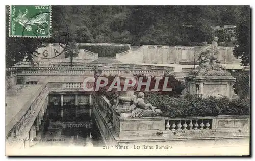 Cartes postales Nimes Les Bains Romains