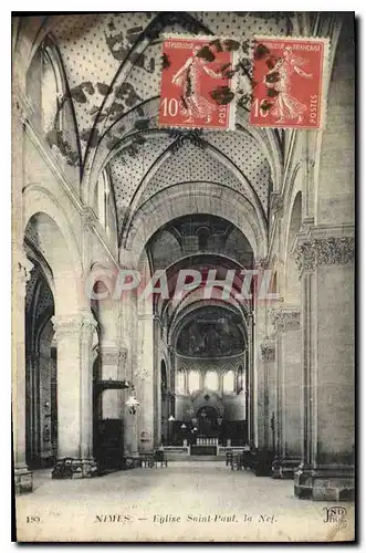 Cartes postales Nimes Eglise Saint Paul la Nef