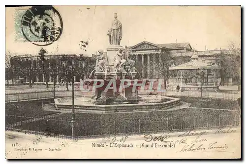 Cartes postales Nimes L'Esplanad Vue d'Ensemble