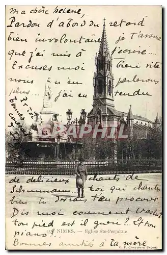 Ansichtskarte AK Nimes Eglise Ste Perpetue