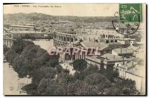 Cartes postales Nimes Vue d'ensemble des Arenes