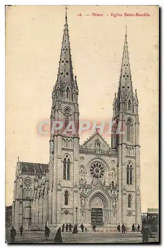 Cartes postales Nimes Eglise Saint Baudile