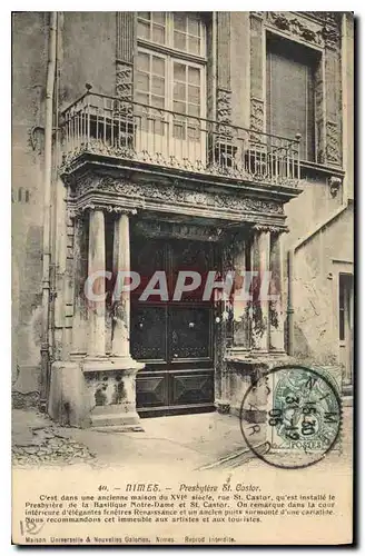 Cartes postales Nimes Presbytere St Gastor