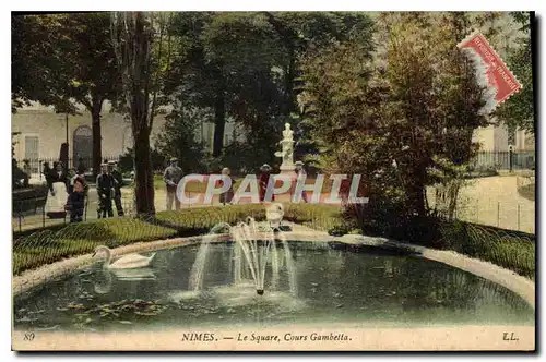 Cartes postales Nimes Le Square Cours Gambetta