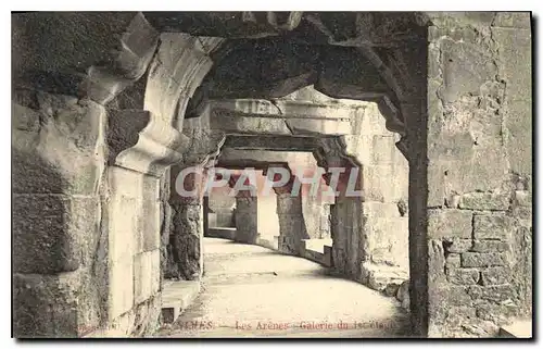 Cartes postales Nimes Les Arenes Galerie du Ier etage