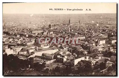 Cartes postales Nimes Vue generale