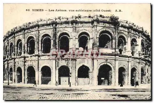 Ansichtskarte AK Nimes Les Arenes vue exterieure cote Ouest