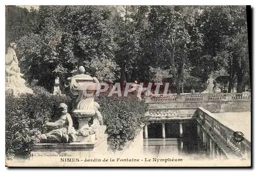 Ansichtskarte AK Nimes Jardin de la Fontaine Le Nympheum