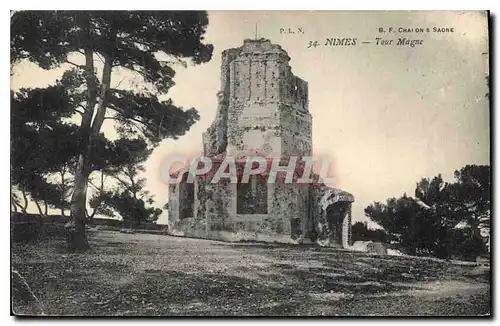 Cartes postales Nimes Tour Magne