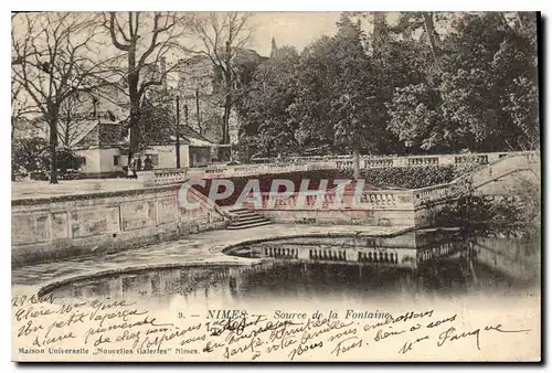 Cartes postales Nimes Source de la Fontaine