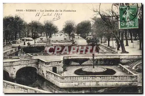 Cartes postales Nimes Le Jardin de la Fontaine