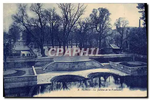 Cartes postales Nimes Le Jardin de la Fontaine