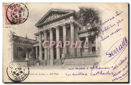 Ansichtskarte AK Nimes Le Palais de Justice