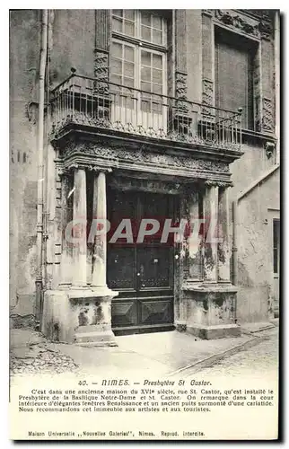 Cartes postales Nimes Presbytere St Castor