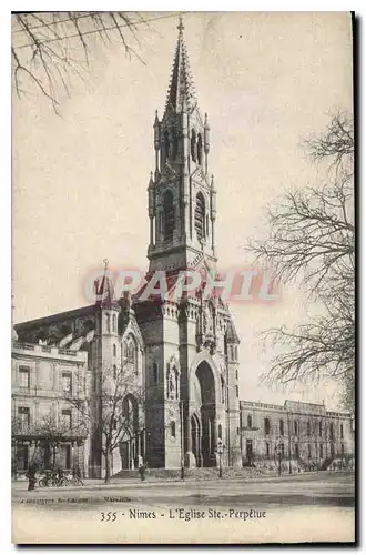 Ansichtskarte AK Nimes L'Eglise Ste Perpetue