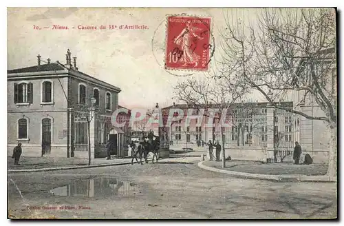 Cartes postales Nimes Caserne du 38 Artillerie