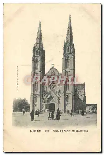 Ansichtskarte AK Nimes Eglise Sainte Baudile
